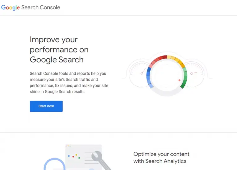 google-search-console-home-page