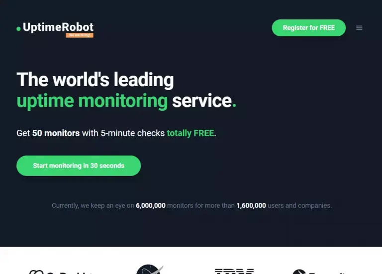 uptime-robot-home-page