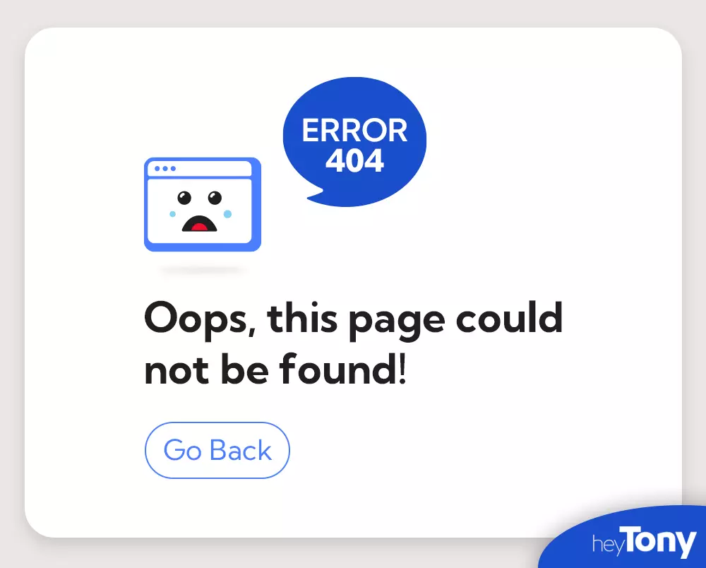 sample error 404 page
