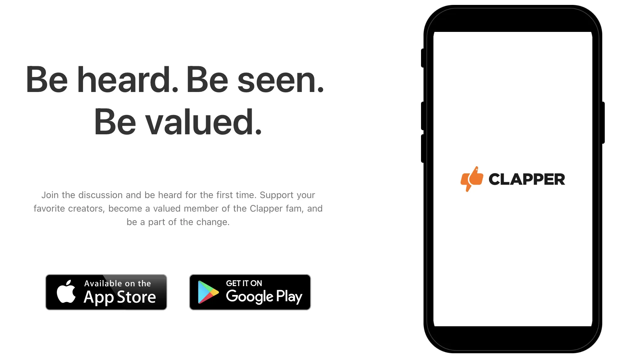 Clapper App Website