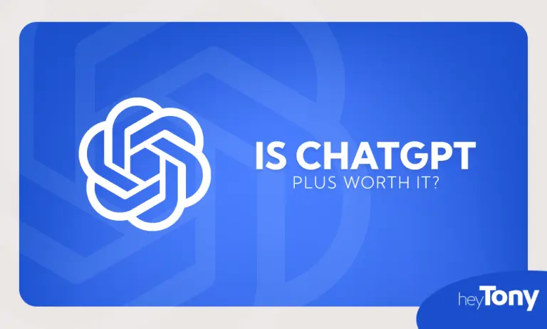 "Is ChatGPT Plus Worth It?" graphic with ChatGPT logo