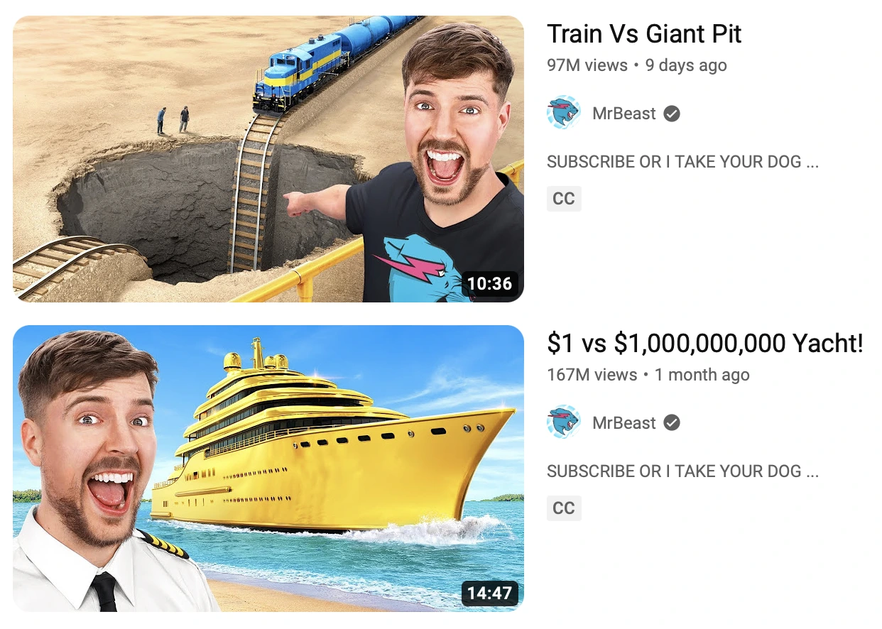 YouTube Thumbnails Example