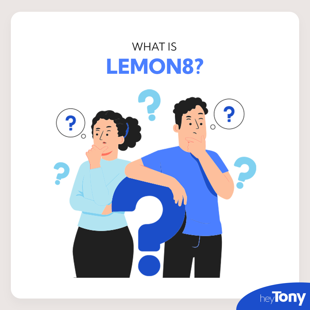 Two vector characters wearing blue shirts resting against a blue question mark.